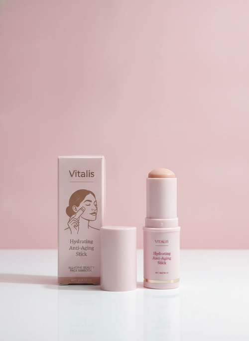 Caja y stick del balsamo antiedad Vitalis